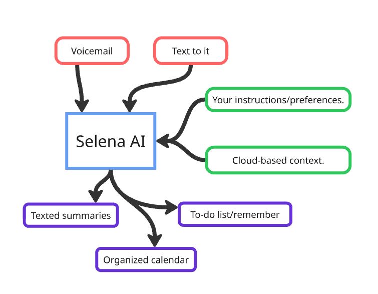 Selina cloud assistant with its own phone number